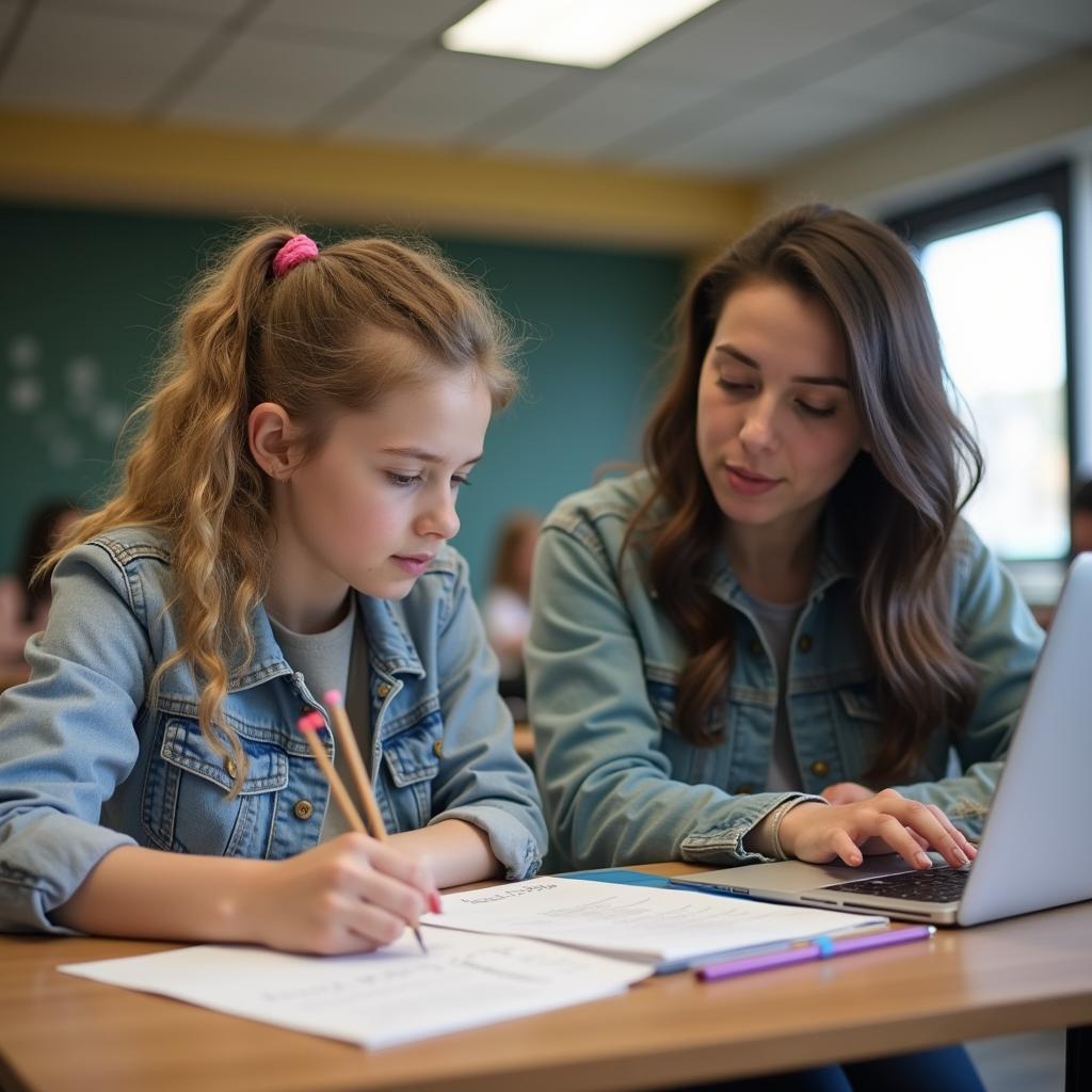 One-on-one tutoring session